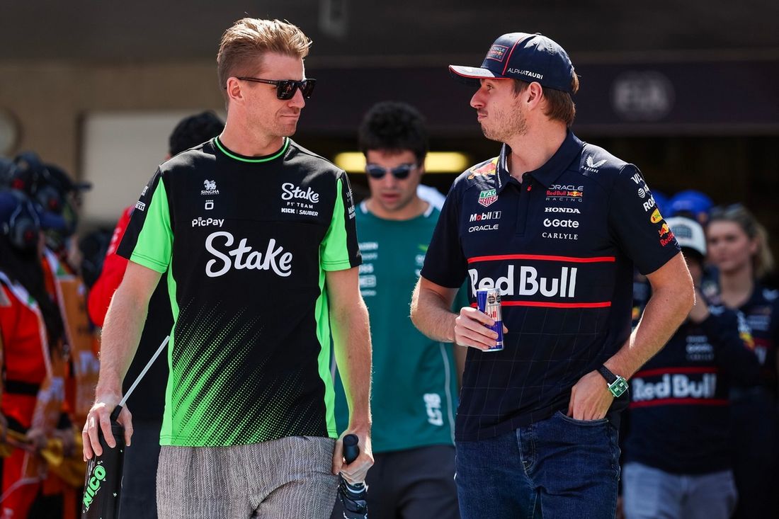 Nico Hulkenberg, Sauber, Max Verstappen, Red Bull Racing