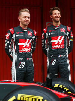 Romain Grosjean, Haas F1 Team, Kevin Magnussen, Haas F1 Team