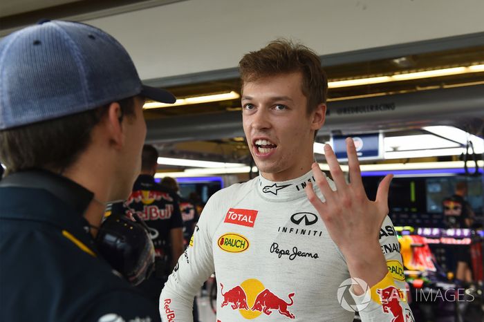Daniil Kvyat, Red Bull Racing and Pierre Gasly