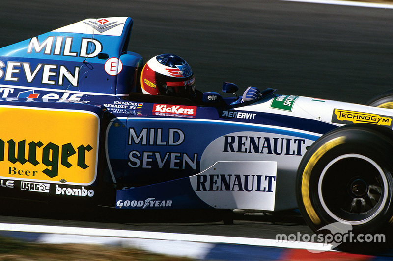 1995: el último casco de Schumacher en Benetton