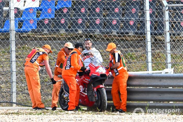Pol Espargaró, Tech3 GASGAS Factory Racing moto accidentada