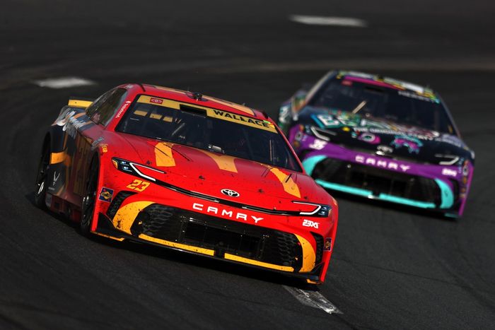 Bubba Wallace, 23XI Racing Toyota; Riley Herbst, 23XI Racing Toyota