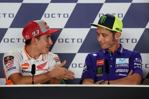 Valentino Rossi, Yamaha Factory Racing, Marc Marquez, Repsol Honda Team during the press conference
