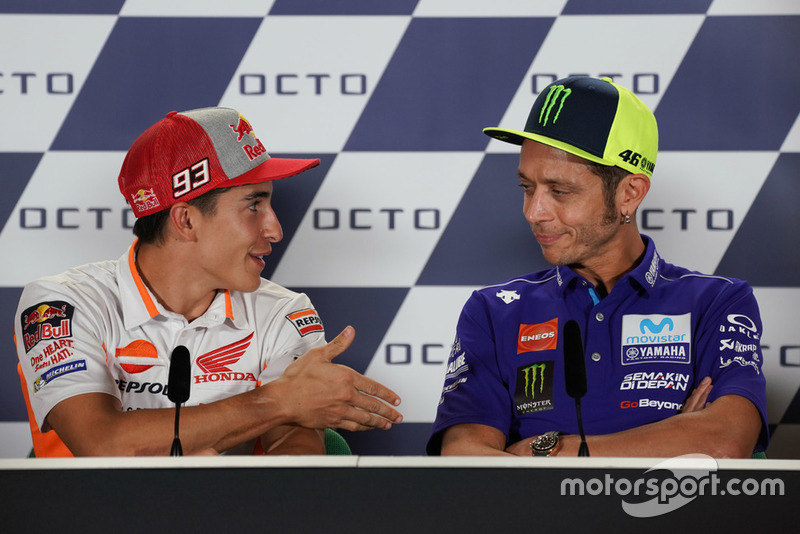 Valentino Rossi, Yamaha Factory Racing, Marc Marquez, Repsol Honda Team during the press conference