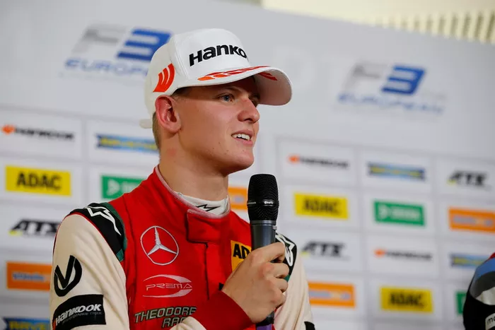 Conferencia de prensa, Mick Schumacher, PREMA Theodore Racing Dallara F317 - Mercedes-Benz