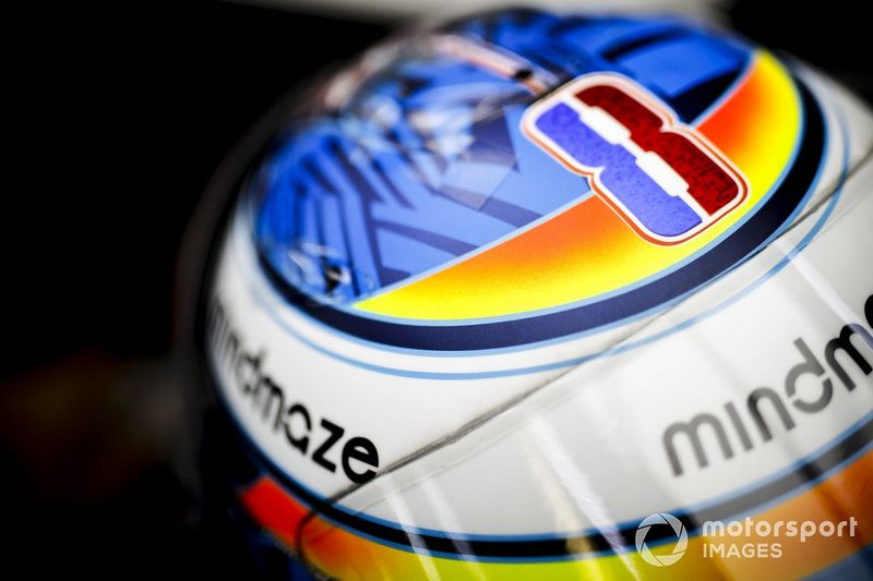 El casco de Romain Grosjean, Haas F1