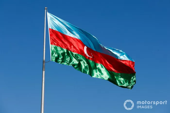 La bandera de Azerbaiyán