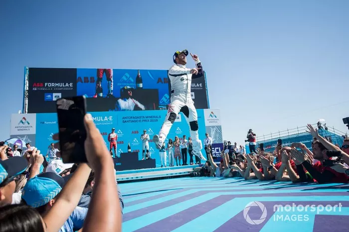 Ganador, Sam Bird, Envision Virgin Racing celebra