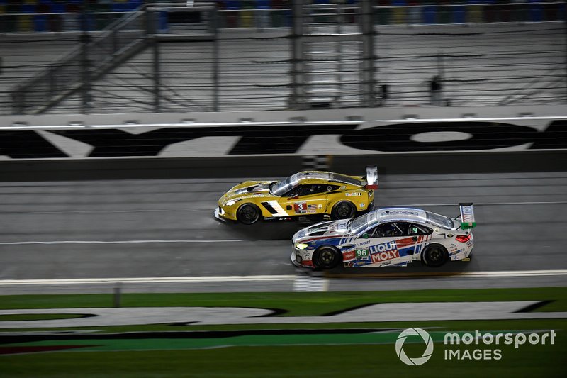 #96 Turner Motorsport BMW M6 GT3, GTD: Bill Auberlen, Robby Foley, Dillon Machavern, Jens Klingmann ,#3 Corvette Racing Corvette C7.R, GTLM: Jan Magnussen, Antonio Garcia, Mike Rockenfeller