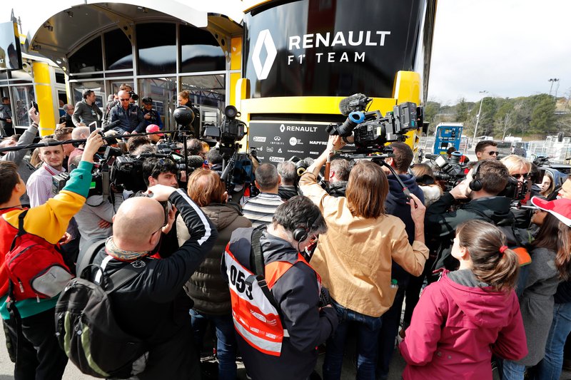 Media at Renault F1 Team