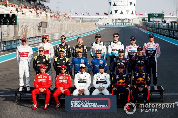 La foto de los pilotos de F1 2019