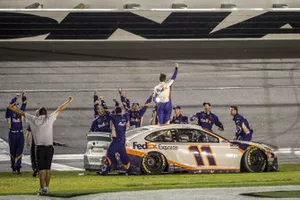 Daytona 500 Race Winner: Denny Hamlin, Joe Gibbs Racing, Toyota Camry