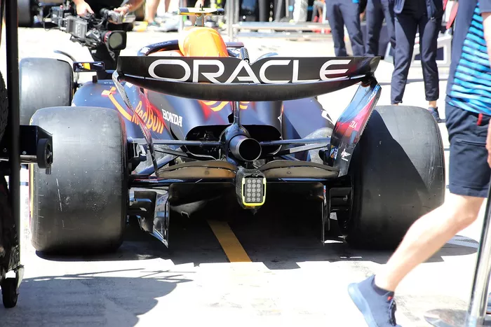 Red Bull Racing RB20 détail arrière