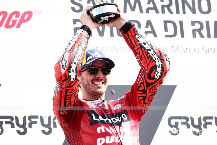 Podio: ganador Francesco Bagnaia, Ducati Team