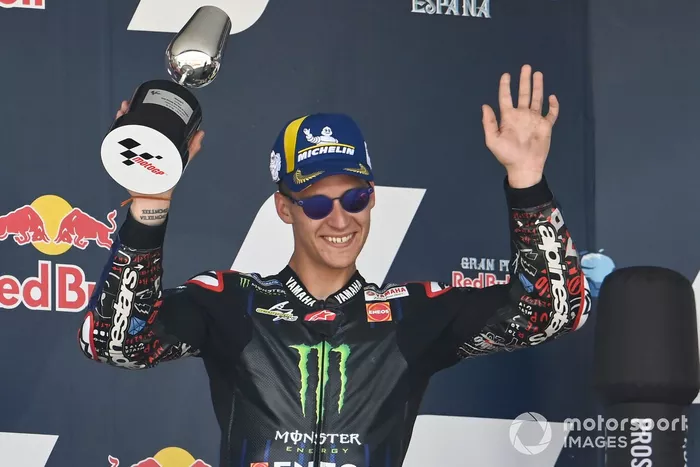 Podio: segundo lugar Fabio Quartararo, Yamaha Factory Racing