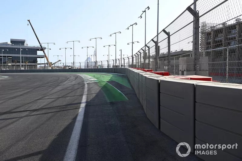 Jeddah Street Circuit corner 2 and 3 detail 
