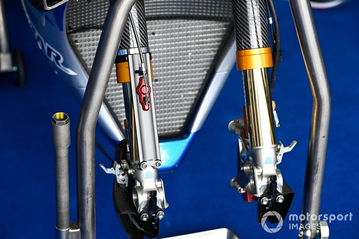 Detalle de la moto de Team Suzuki MotoGP