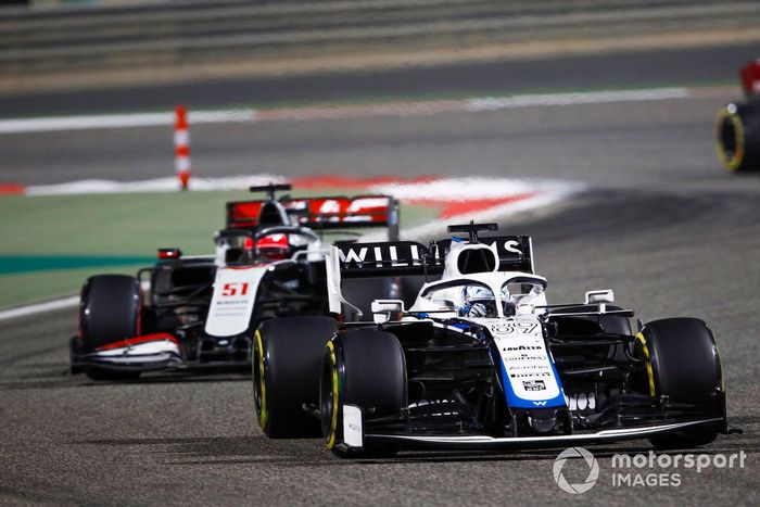 Jack Aitken, Williams FW43, Pietro Fittipaldi, Haas F1 Haas VF-20