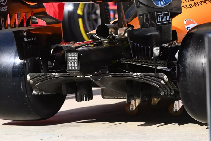 McLaren MCL35 diffuser detail
