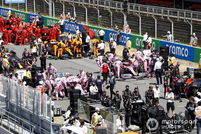 La parrilla de salida previo a la carrera