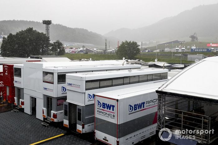 Fuerte lluvia en el Red Bull Ring
