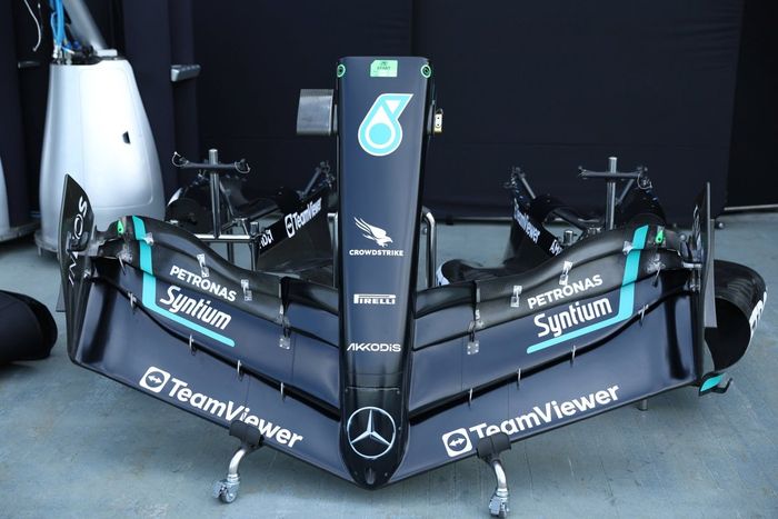 Mercedes W14 detalles técnicos