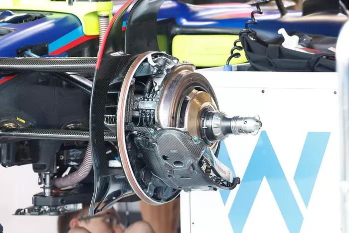 Detalle del tambor de freno del Williams FW45