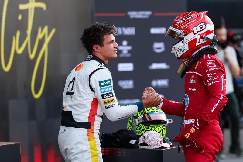 Charles Leclerc, Ferrari, Lando Norris, McLaren