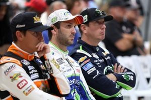 Daniel Suarez, Trackhouse Chevrolet, Kyle Busch, Richard Childress Racing Chevrolet, Zane Smith, Front Row Motorsports Ford