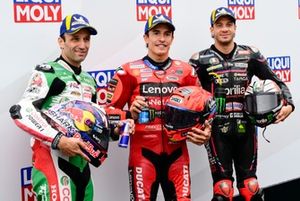 Johann Zarco, Equipo LCR Honda, Marco Bezzecchi, Aprilia Racing, Marc Márquez, Equipo Ducati