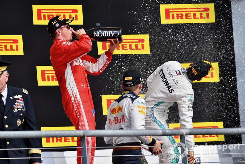 Kimi Raikkonen, Max Verstappen, Lewis Hamilton