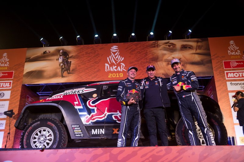 5. Подіум: #308 X-Raid Mini JCW Team: Сіріль Депре, Жан-Поль Коттре
