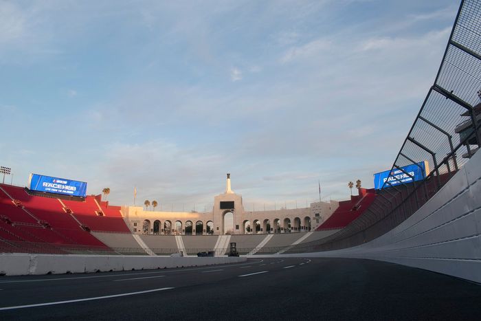 Pista del Memorial Coliseum de Los Ángeles