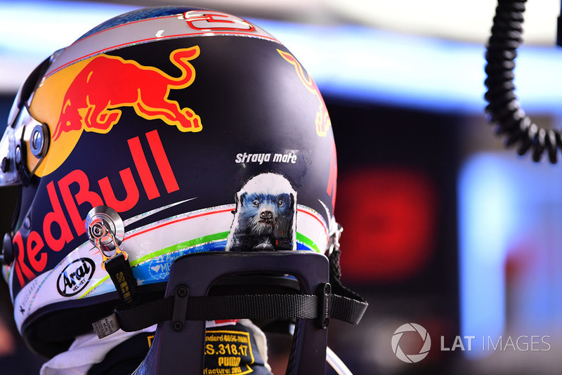 Helmet of Daniel Ricciardo, Red Bull Racing