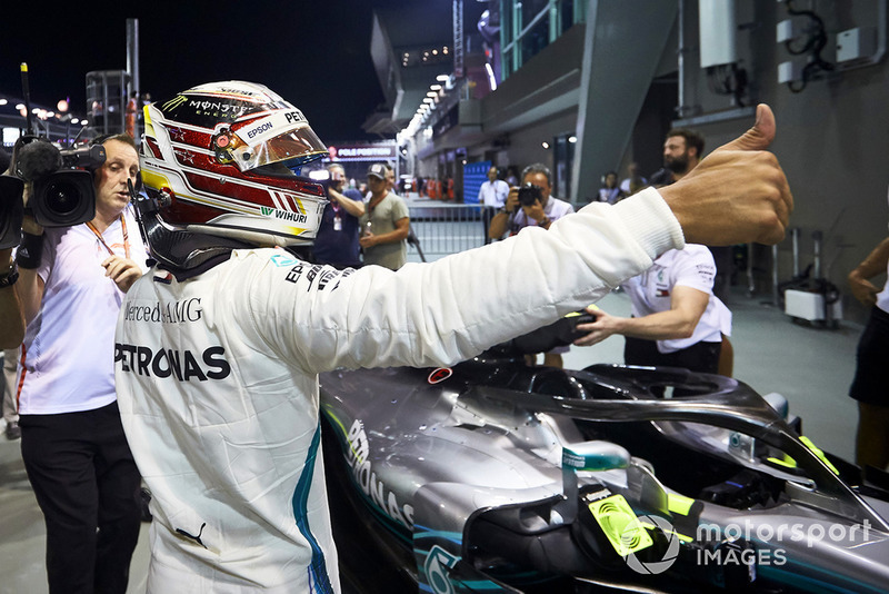 Lewis Hamilton, Mercedes AMG F1, celebra