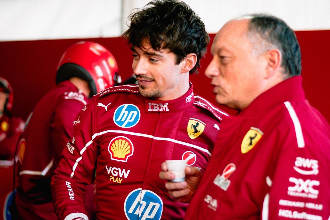 Charles Leclerc, Ferrari, Frederic Vasseur, Director de Equipo y Director General, Scuderia Ferrari