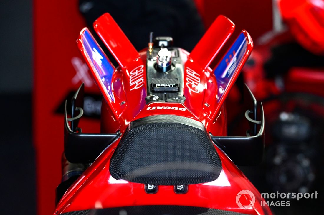 Nowy tylny wiatr w motocyklu Ducati Team