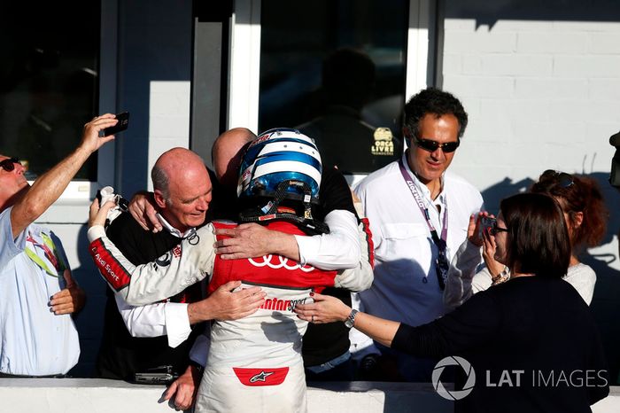 El campeón, René Rast, Audi Sport Team Rosberg, Audi RS 5 DTM con el Dr. Wolfgang Ullrich, ex jefe de Audi Sport