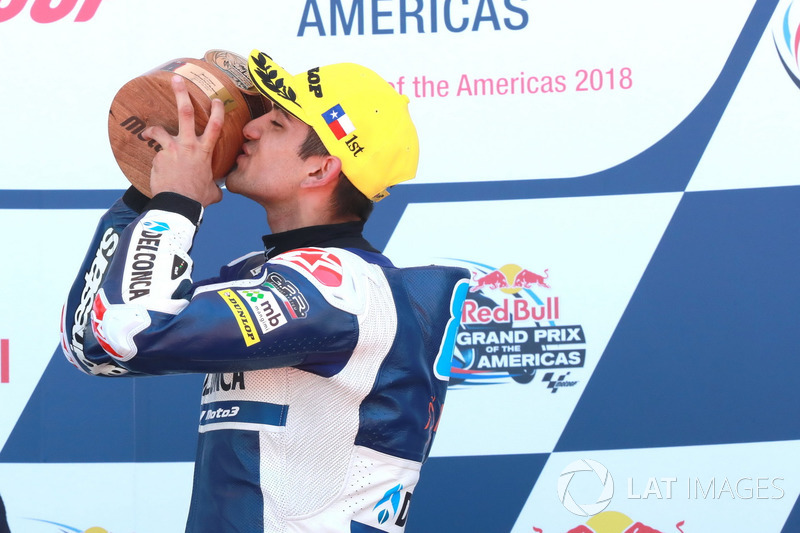 Podyum: Yarış galibi Jorge Martin, Del Conca Gresini Racing Moto3