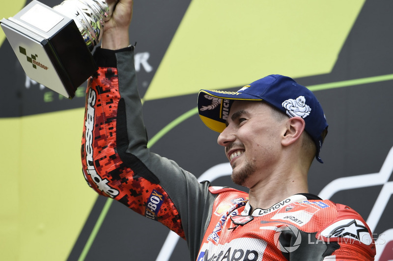 Podio: Jorge Lorenzo, Ducati Team