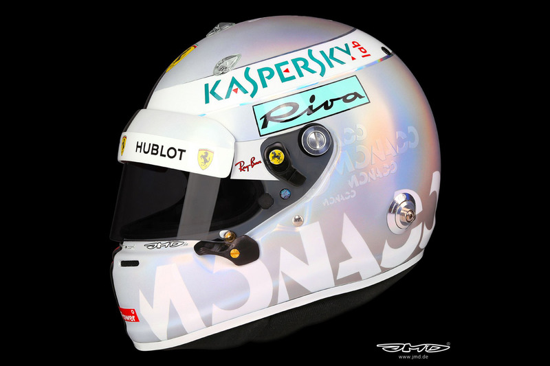 Helmet of Sebastian Vettel, Ferrari