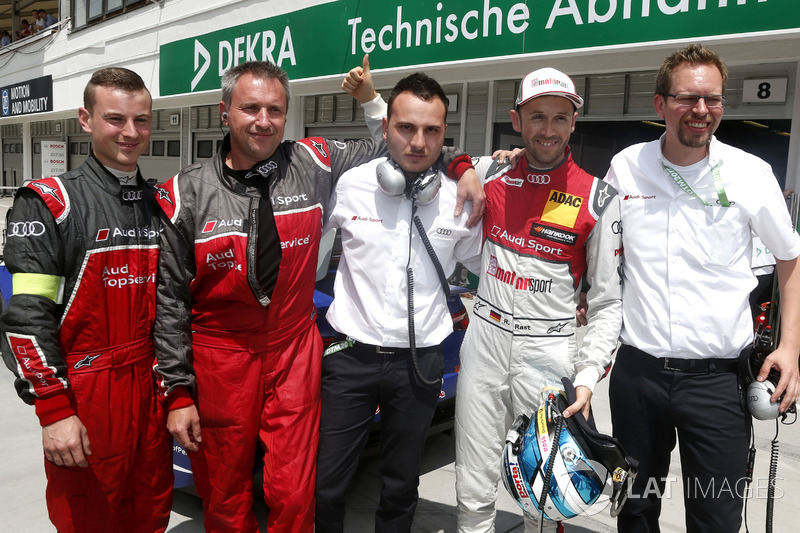Володар поулу Рене Раст, Audi Sport Team Rosberg, Audi RS 5 DTM, з командою