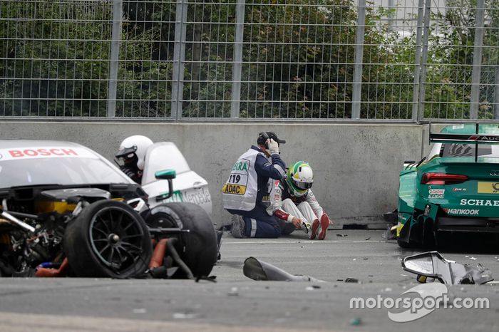 Mike Rockenfeller, Audi Sport Team Phoenix, Audi RS 5 DTM después del choque