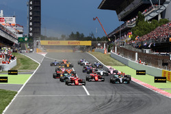 Start: Sebastian Vettel, Ferrari SF70H, führt
