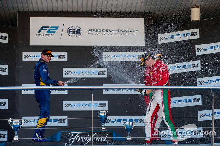 Oliver Rowland, DAMS, Charles Leclerc, PREMA Powerteam, Antonio Fuoco, PREMA Powerteam