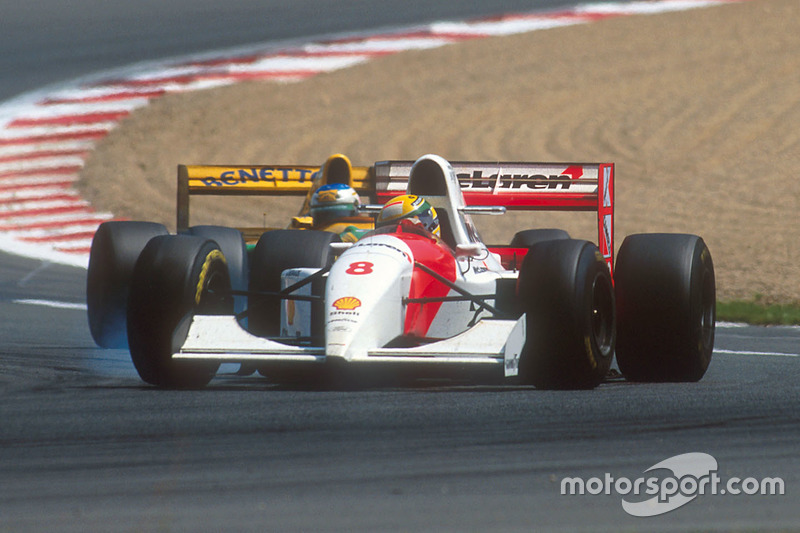 Ayrton Senna, McLaren MP4/8, Michael Schumacher, Benetton B193B