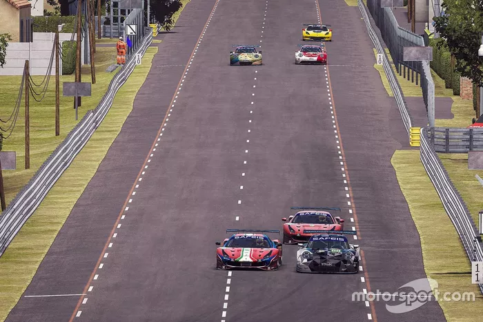 #88 Dempsey-Proton Racing Porsche 911 RSR: Riccardo Pera, Loek Hartog, Michael Francesconi, Kevin Van Dooren, #51 Ferrari - AF Corse Ferrari 488 GTE: Nicklas Nielsen, Federico Leo, Kasper Stoltze, Amos Laurito, #52 Ferrari - AF Corse Ferrari 488 GTE: Charles Leclerc, Antonio Giovinazzi, Enzo Bonito, David Tonizza