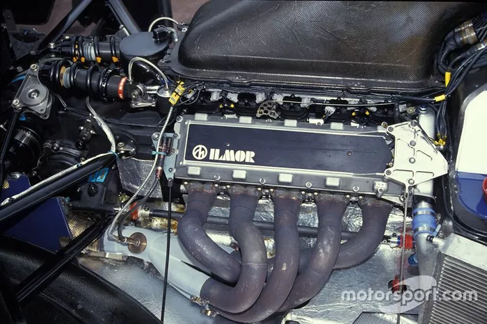 The Ilmor engine in one of the Tyrrell 020B