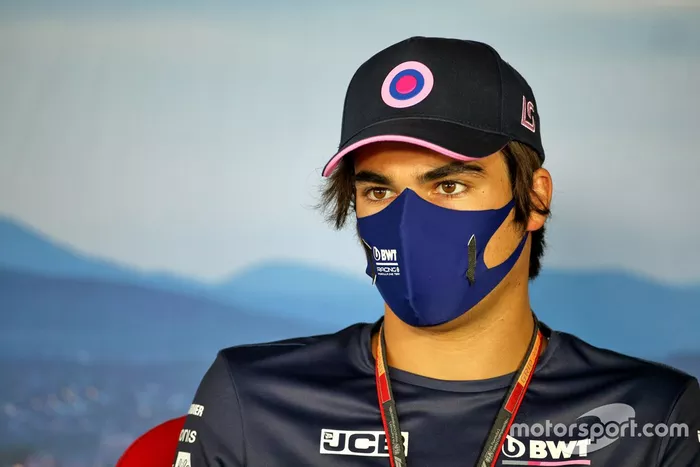 Lance Stroll, Racing Point en la conferencia de prensa