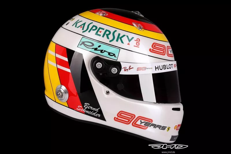 Helmet of Sebastian Vettel, Ferrari